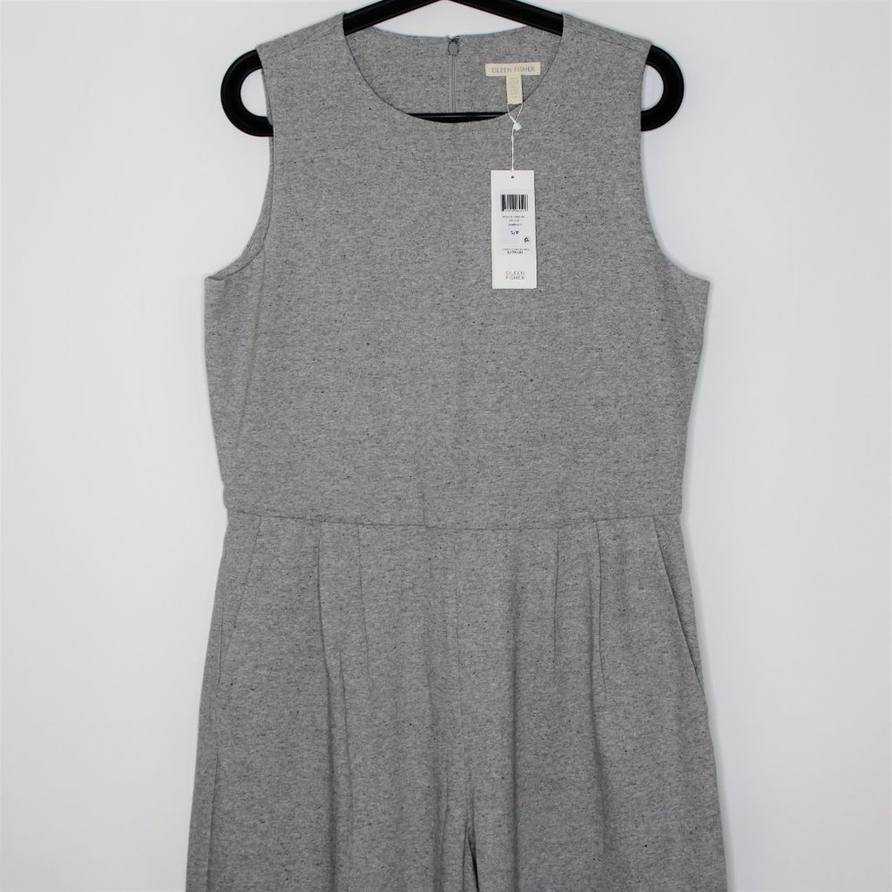 Eileen Fisher Wide Leg Cropped Jumpsuit NWT R1142 - Picture 4 of 5